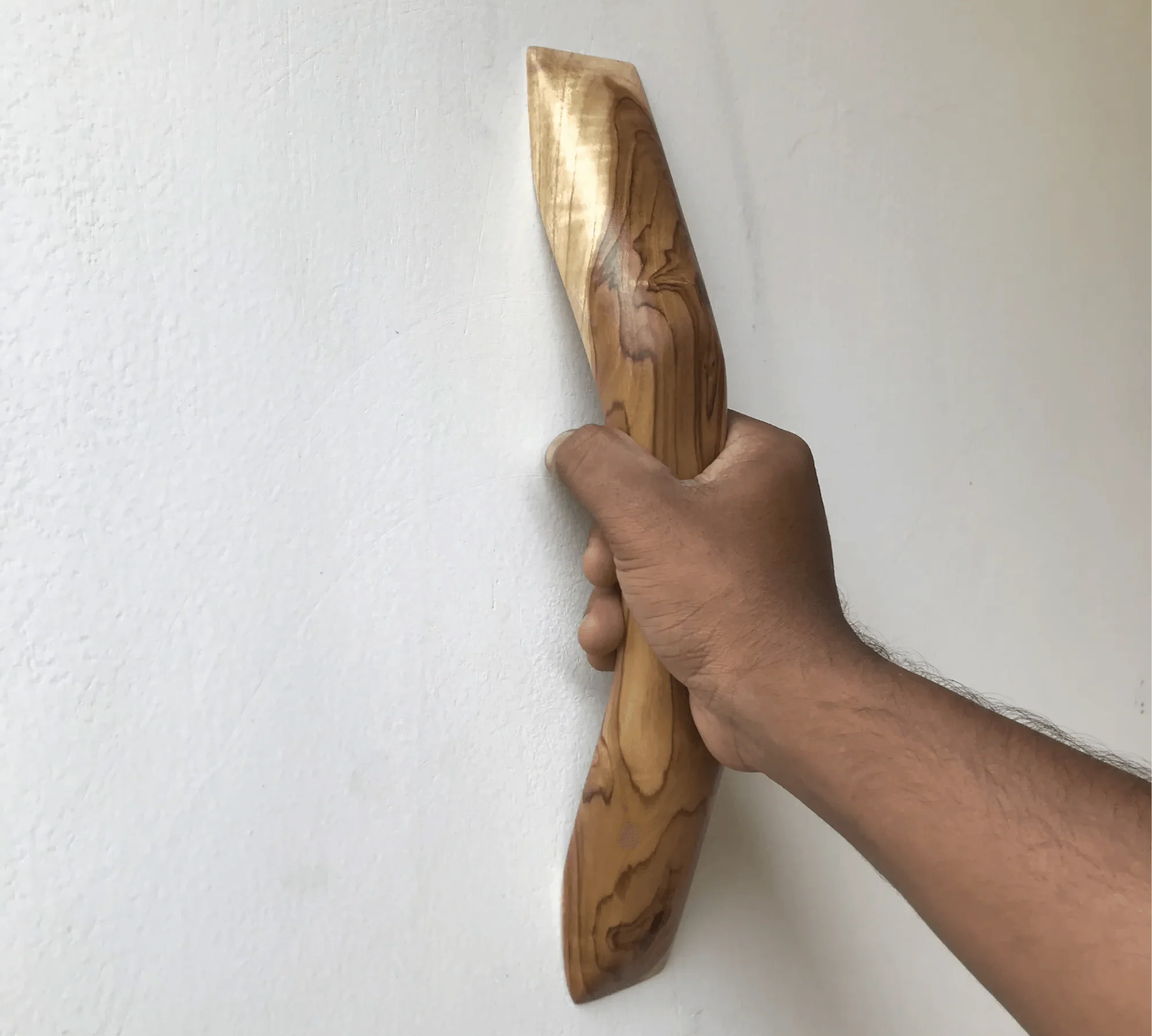 Handcrafted Wooden Drawer Pull from Wood Ceylon, featuring a unique natural design