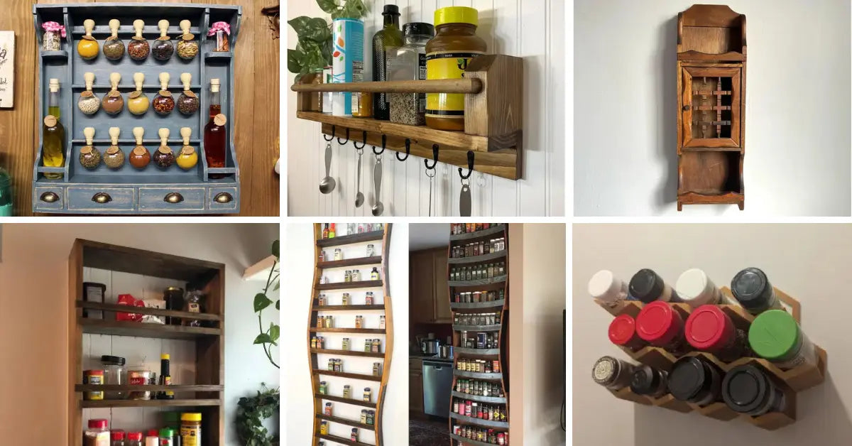 10 Stylish Wooden Wall Mount Spice Racks That Will Organize and Elevate Your Kitchen