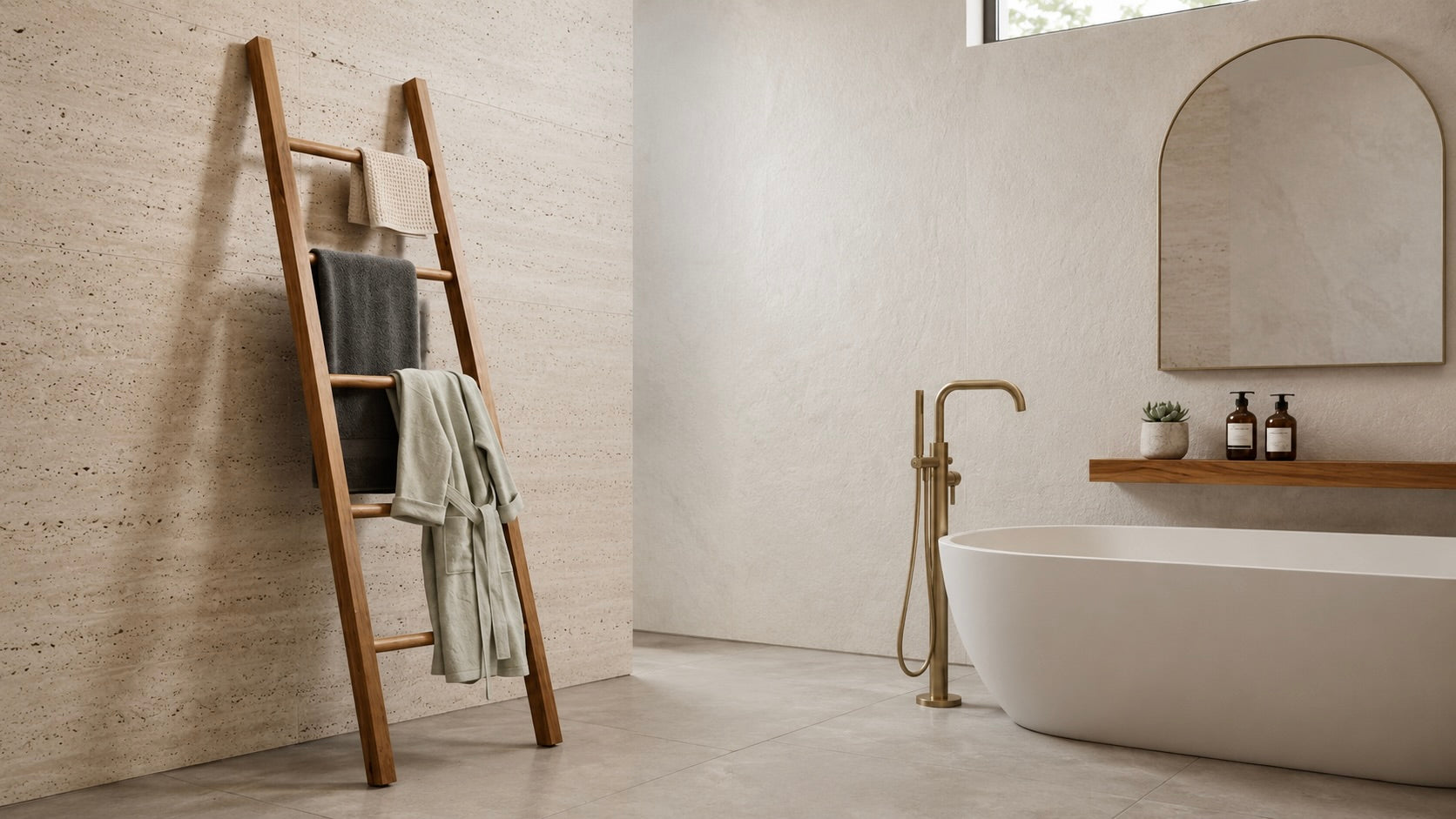 Ladder towel rack 