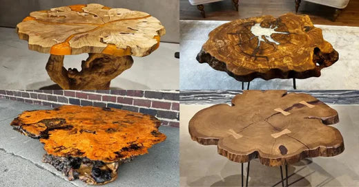 live edge coffee table