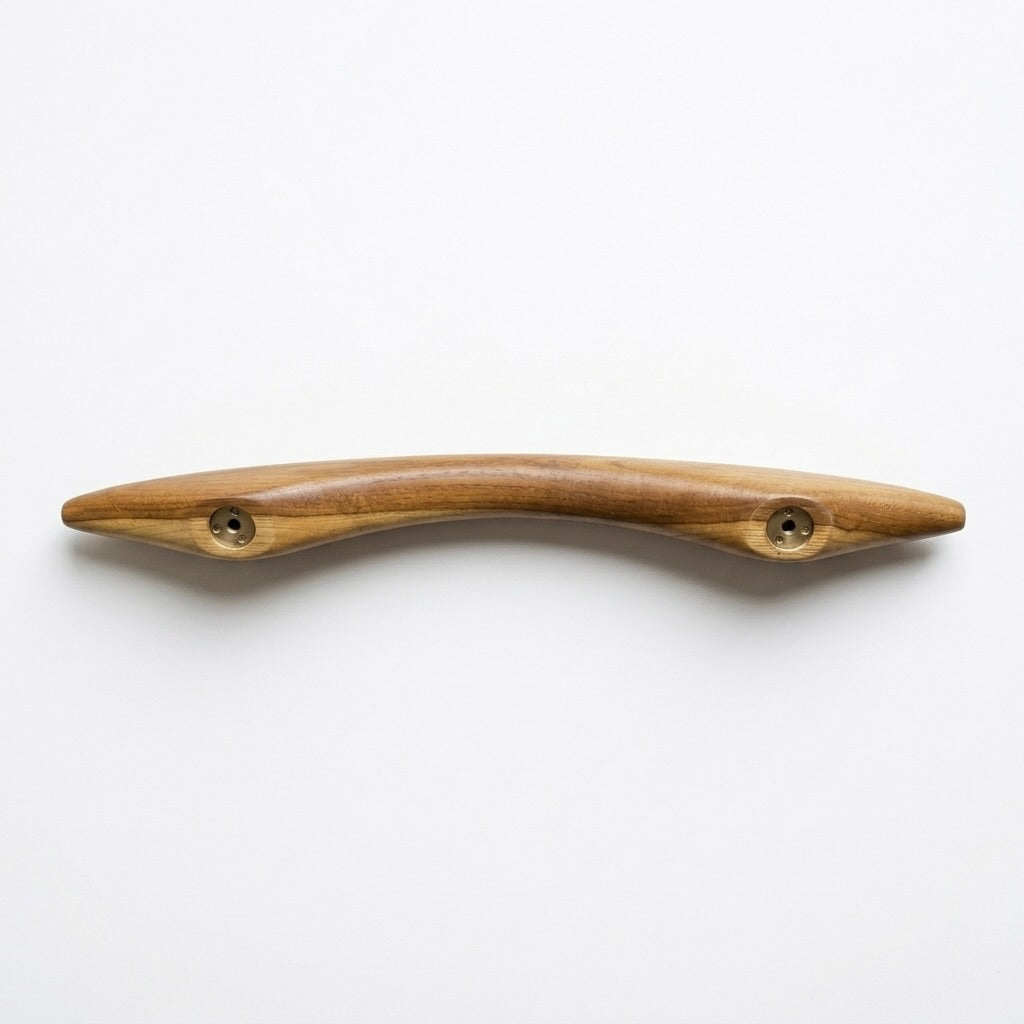24" Sculptural Teak Door Pull Handle | 15" C/C – 003