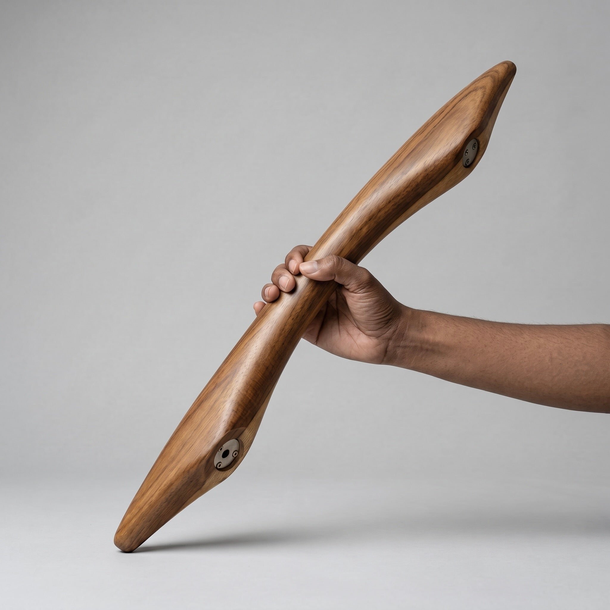 24" Sculptural Teak Door Pull Handle | 15" C/C – 003
