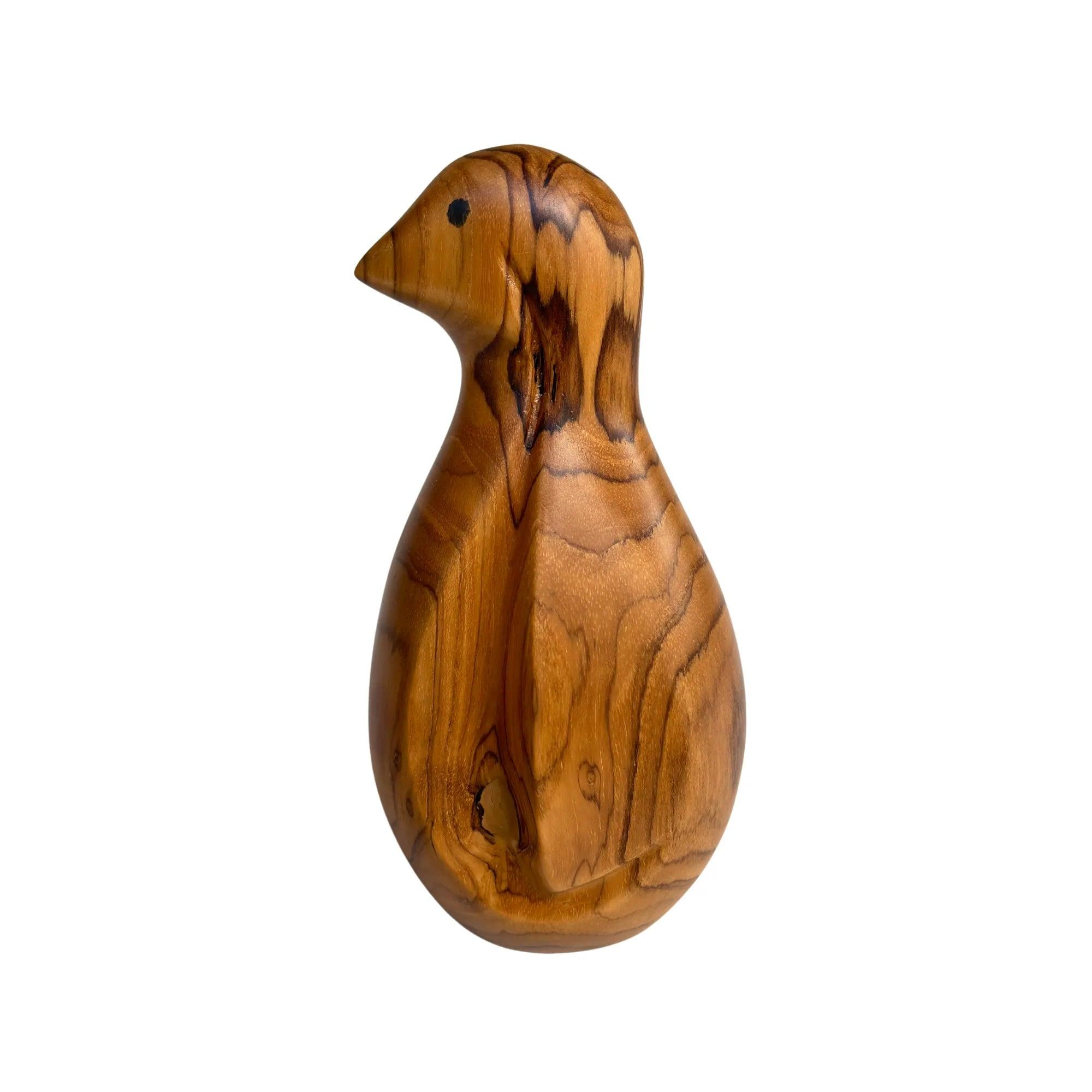 Hand-Carved Teak Wooden Bird Sculpture - Wood Ceylon