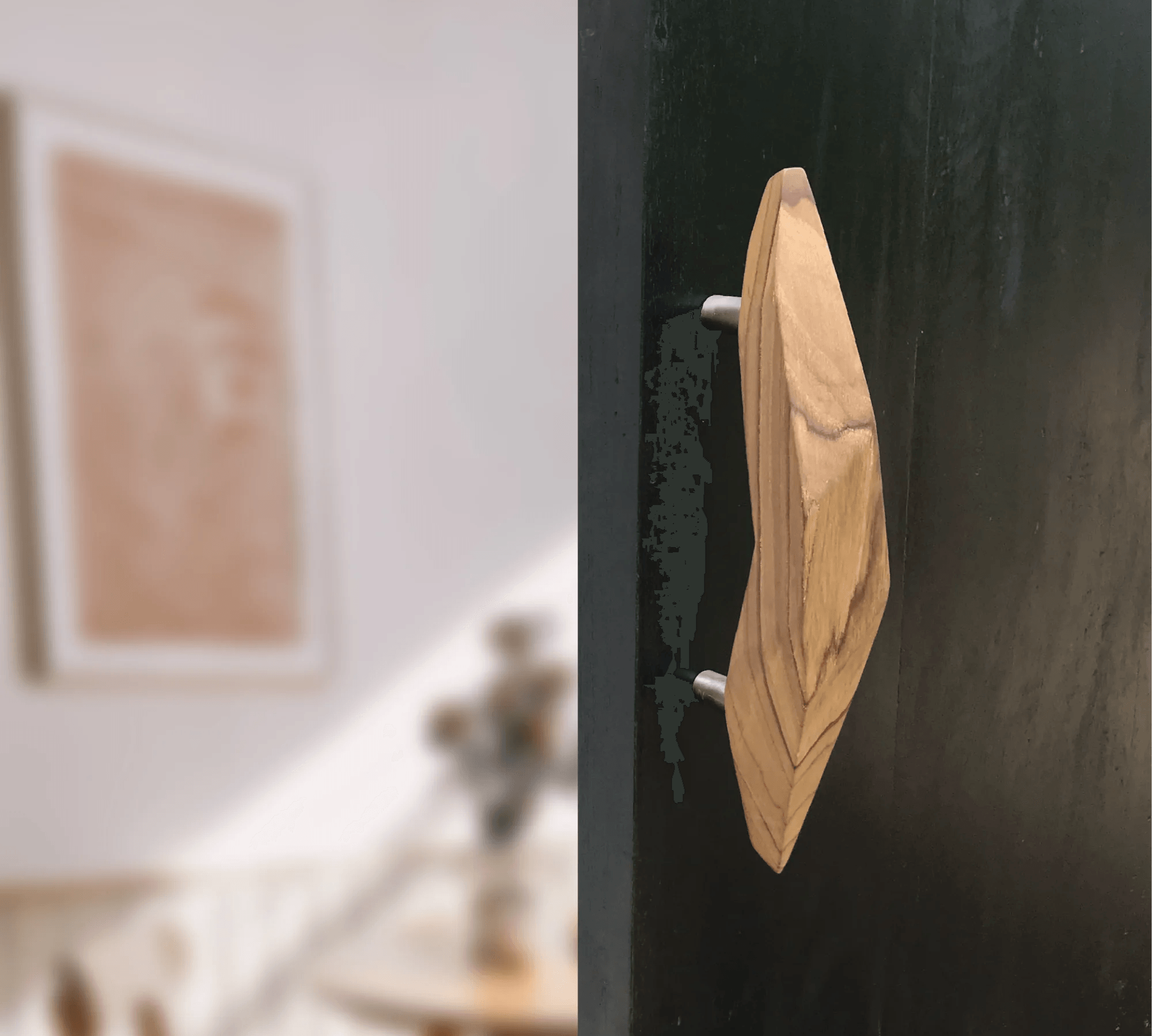 Budget Friendly Unique Teak Door Handle - 026 - Wood Ceylon