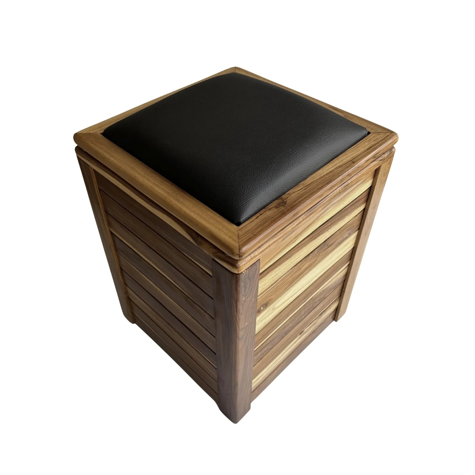 Handmade Teak Storage Bench with Cushion
