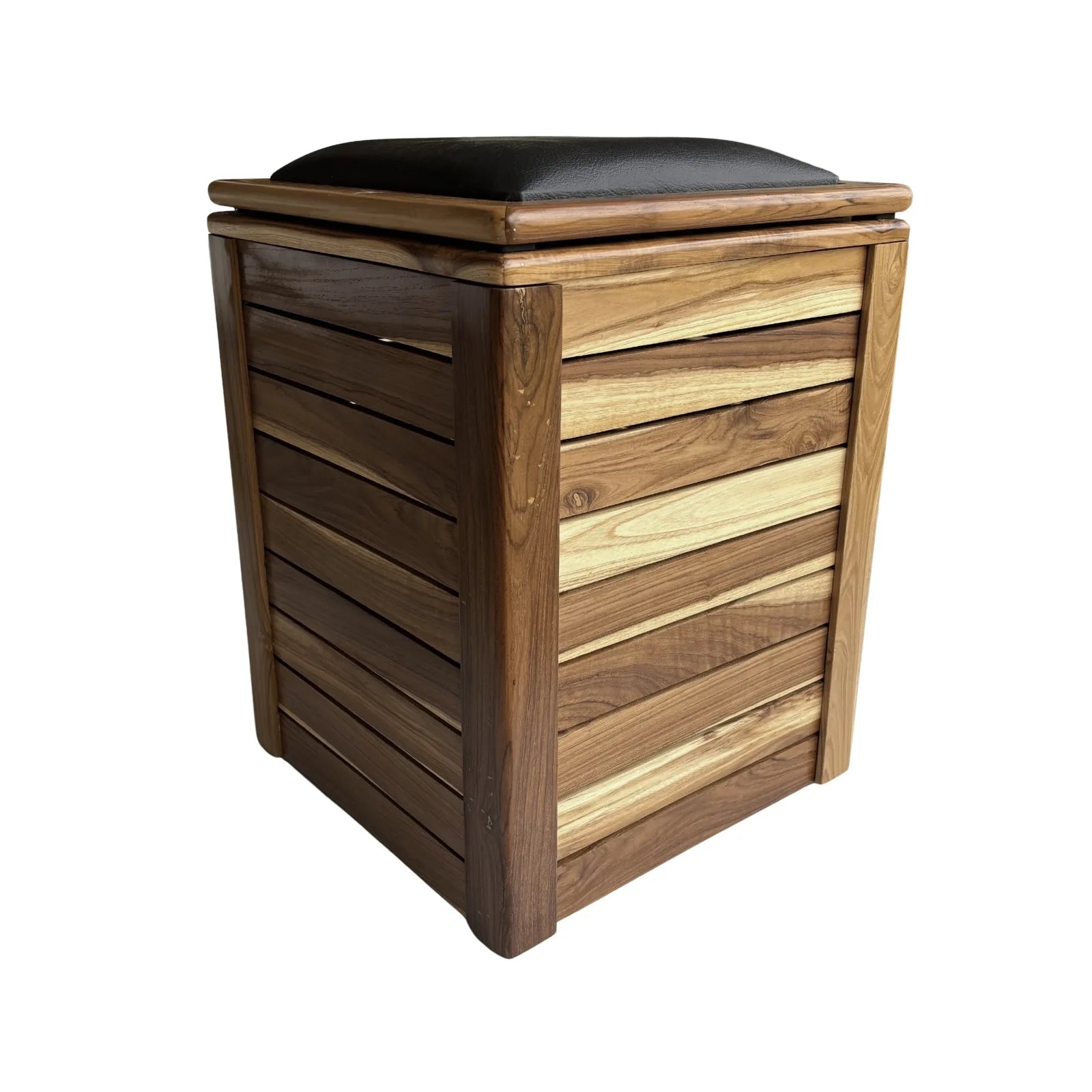 Handmade Teak Storage Bench with Cushion