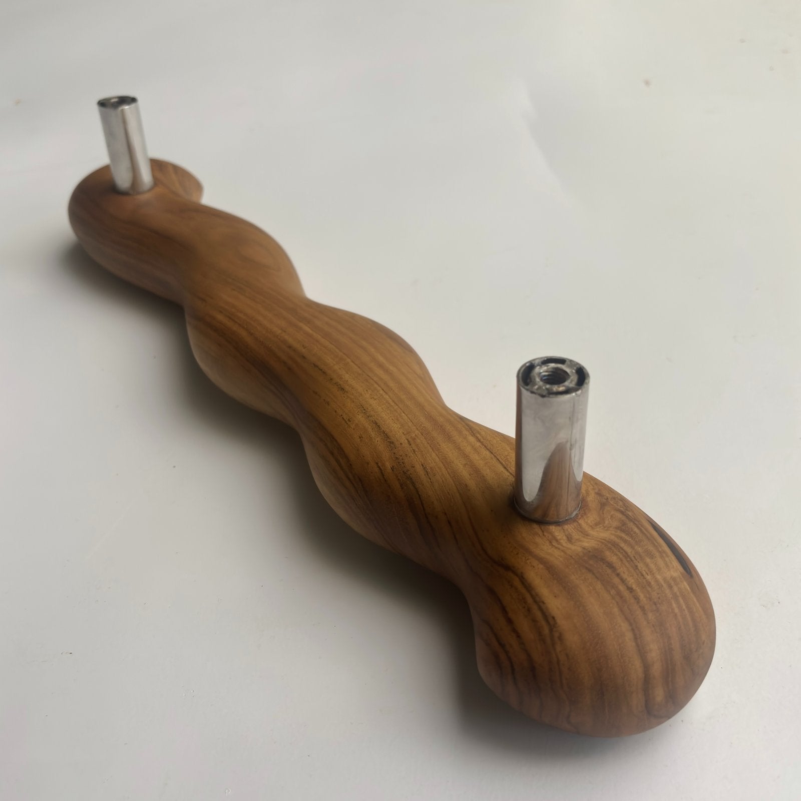 Handcrafted Teak Wood Barn Door Pull Handle – 17" | 12" Center-to-Center – 004