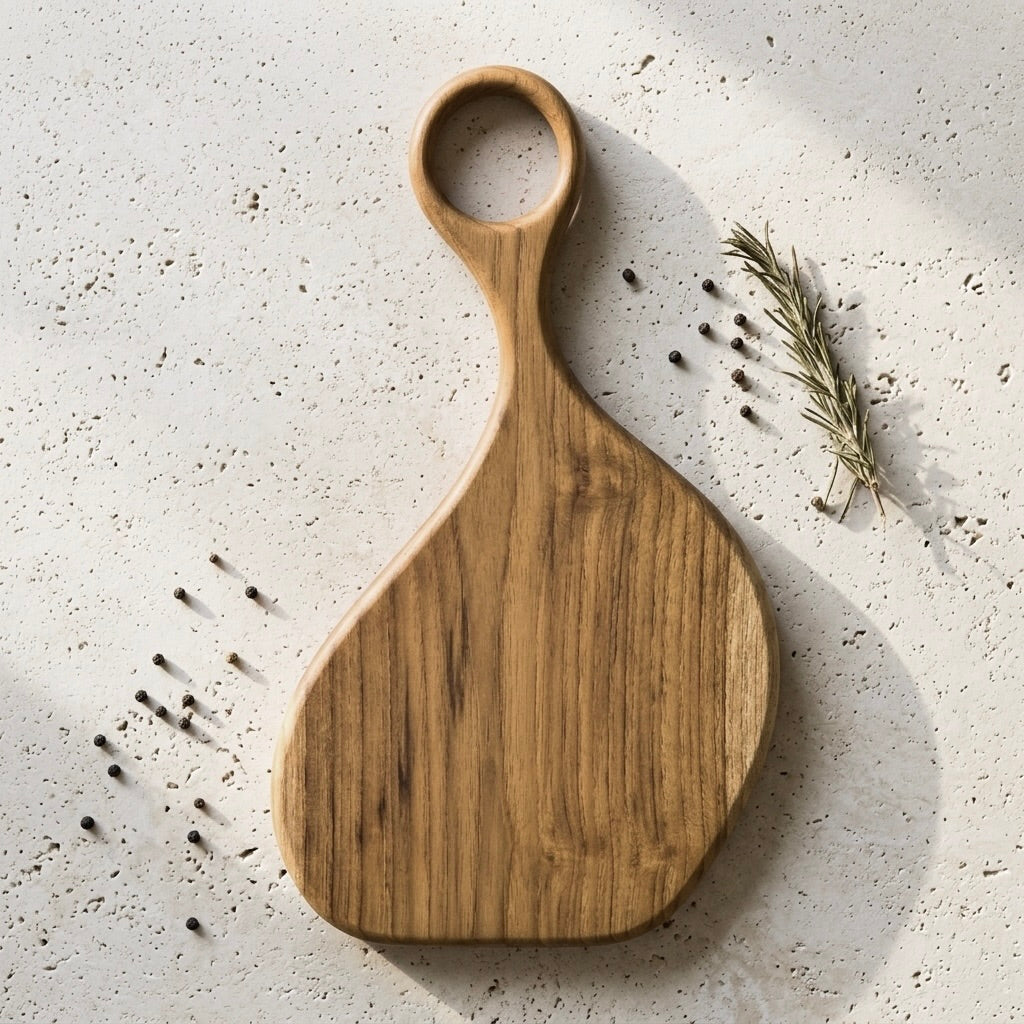 Handmade Solid Teak Cutting Board - Engrave Available