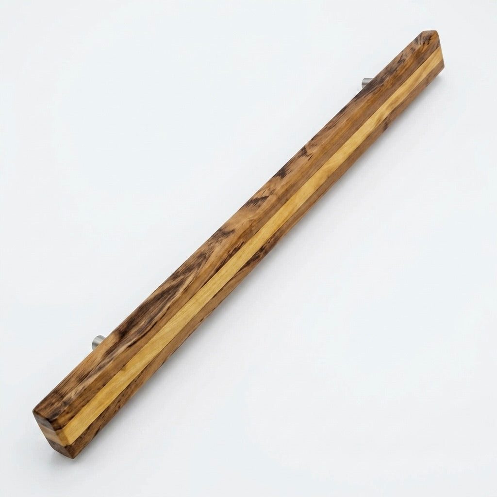 Oversized Two-Tone Wood Door Pull Handle – 31" | 24" Center-to-Center – 013