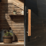 Contemporary Barn Door Handles - 018 - Wood Ceylon