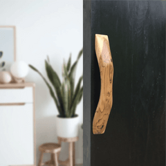 Pocket Door Handle with a Smooth Finish - 032 - Wood Ceylon