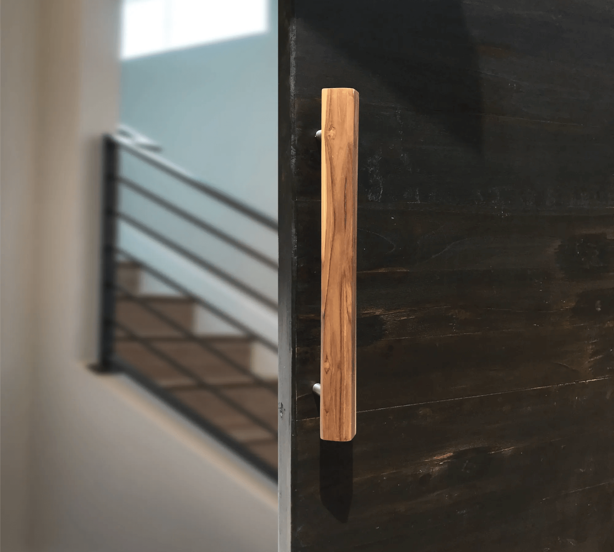 Premium Teak Wood Storm Door Handle - 010 - Wood Ceylon