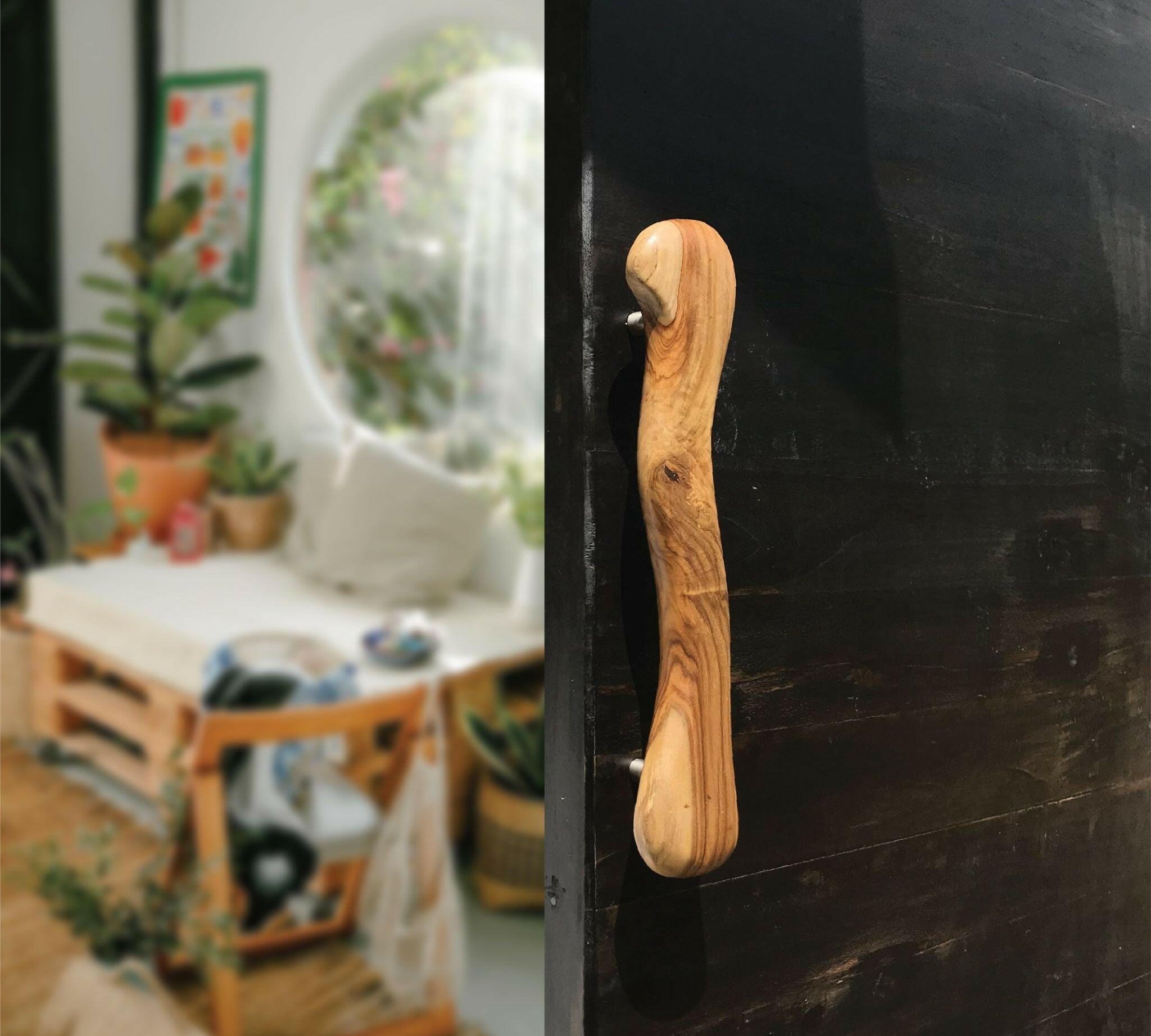 Handmade Teak Wooden Door Handle - 004 - Wood Ceylon