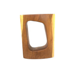 Rounded Frame Teak Test Tube Vase