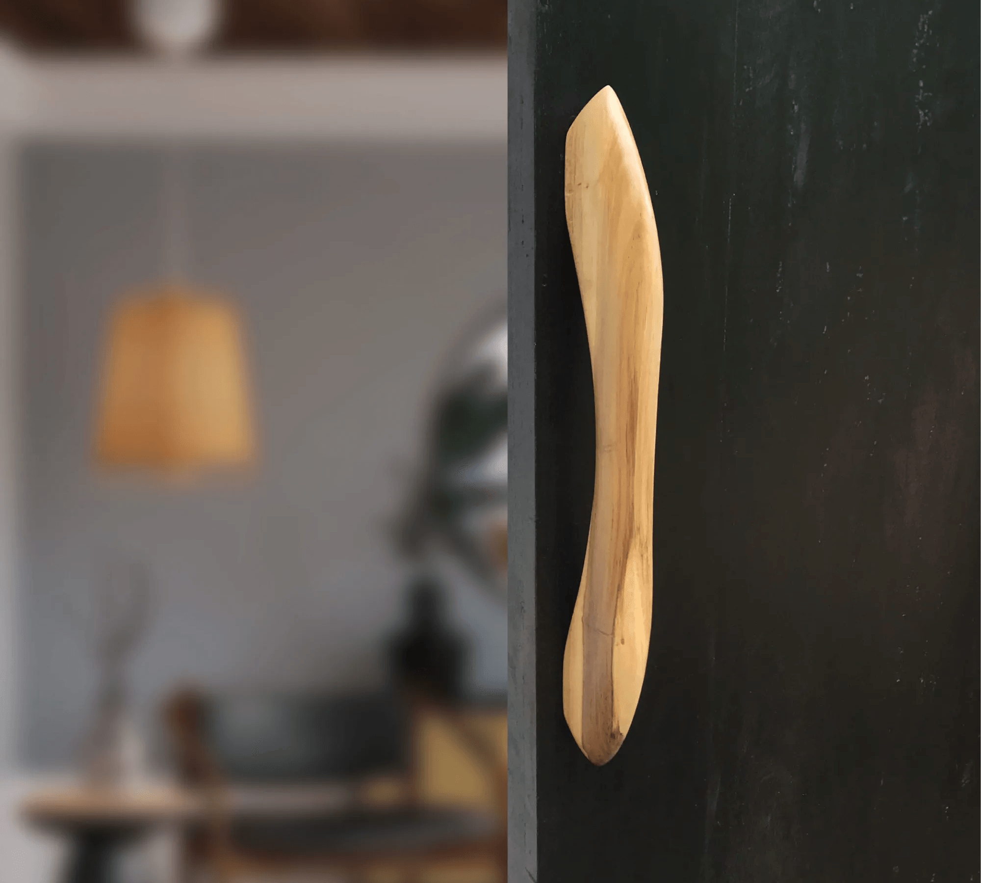 Handmade Unique Closet Door Handles - 024 - Wood Ceylon