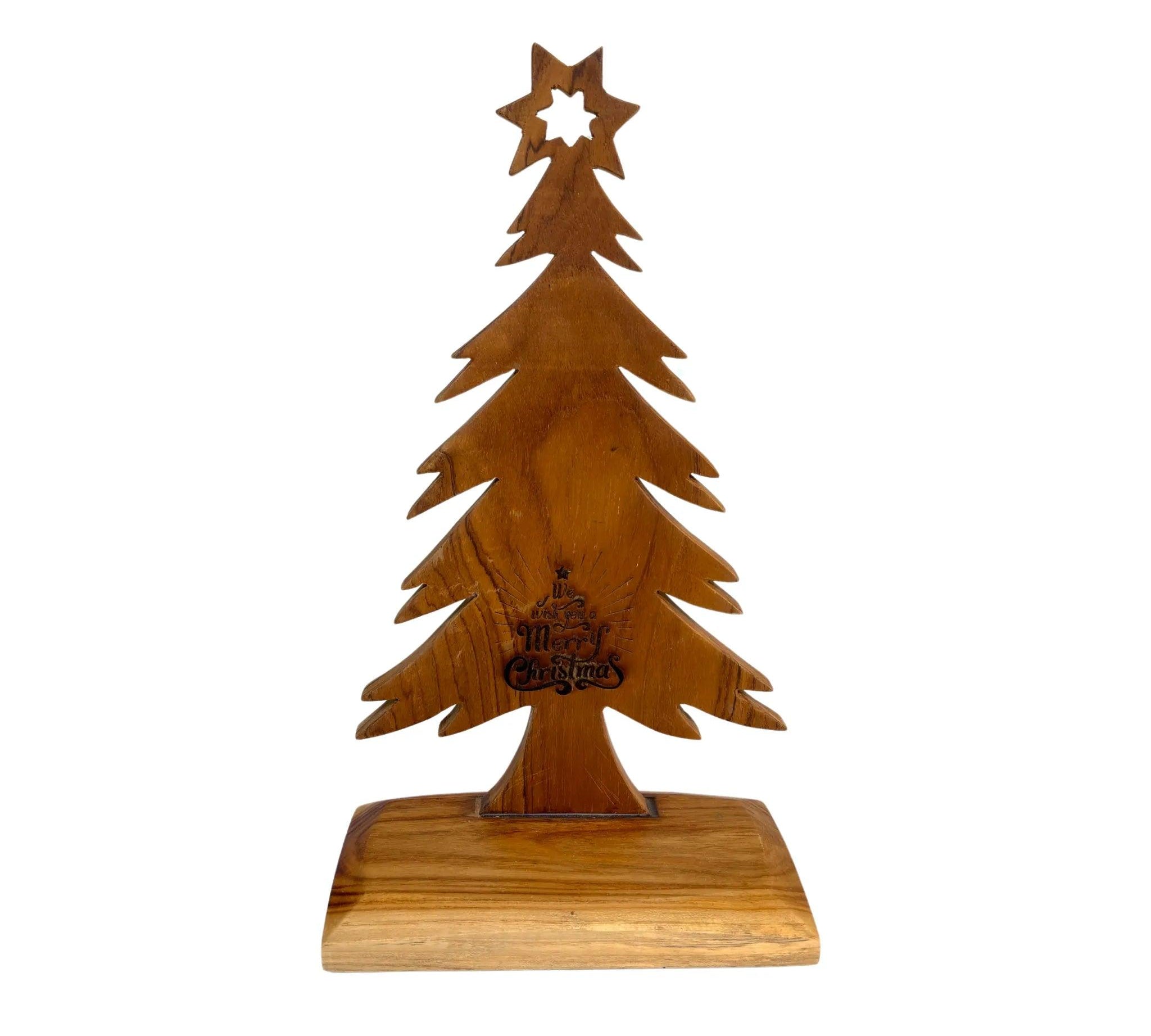 Tabletop Wood Christmas Tree - Wood Ceylon