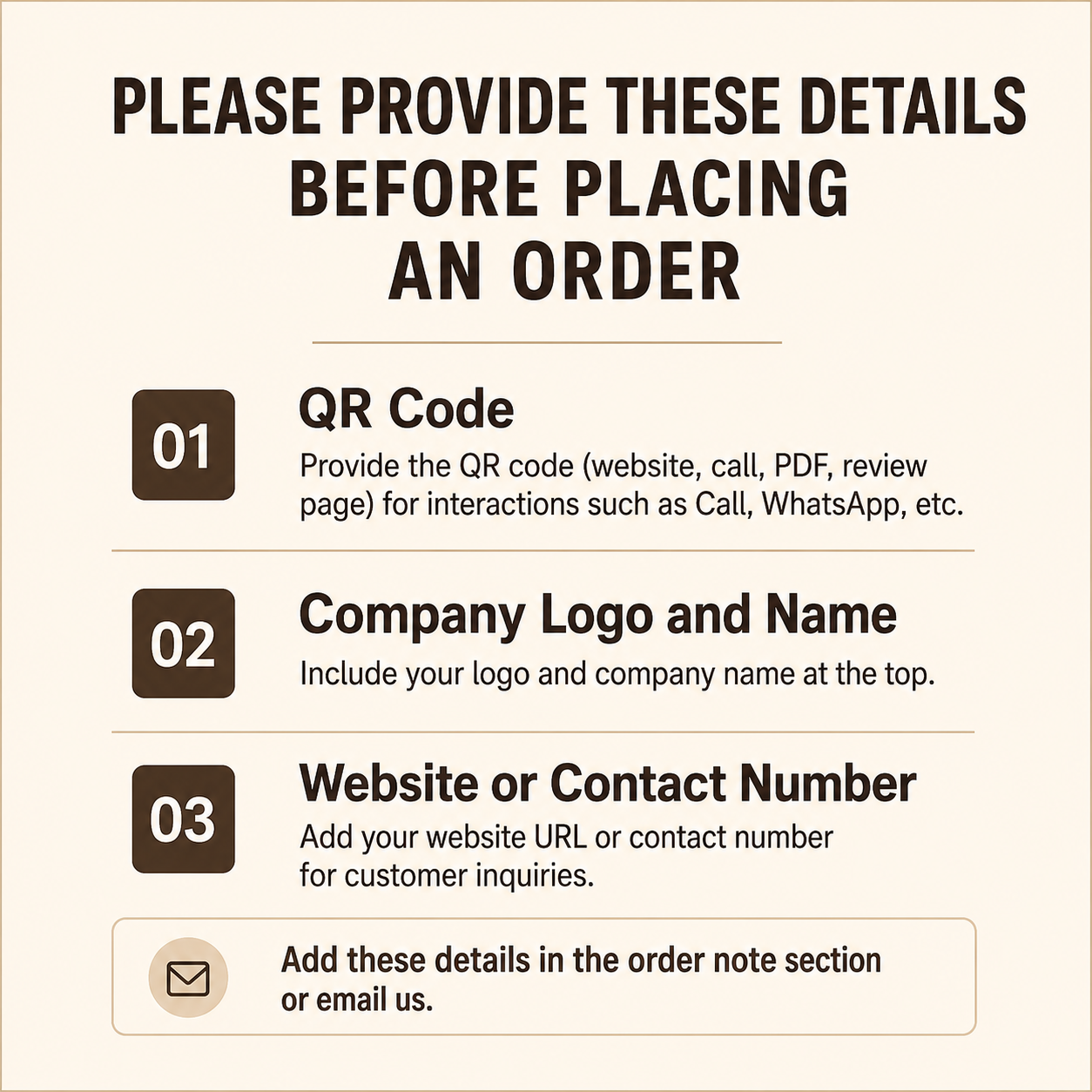 Personalized wooden QR code sign in teak, ideal for business use