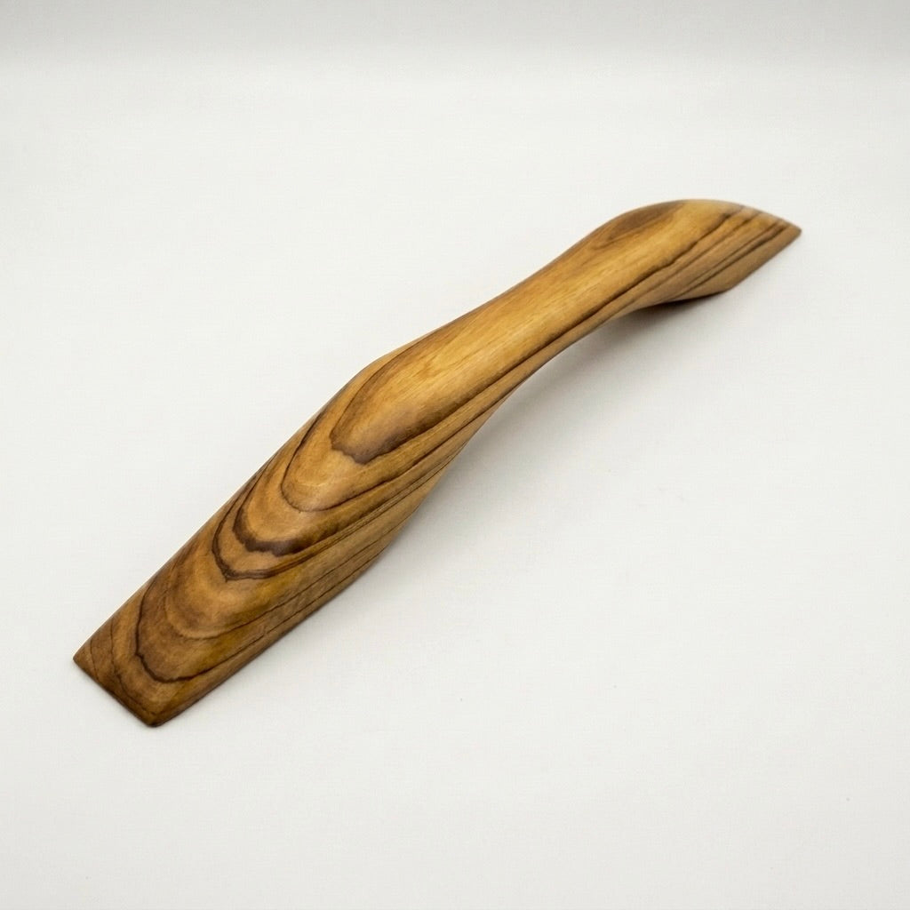Teak wood Closet Door Pull Handle in natural finish for stylish home decor