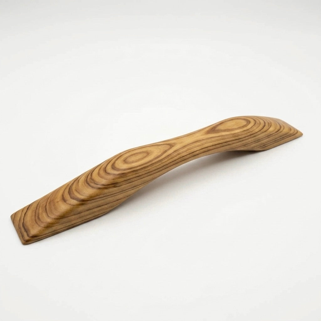 Teak wood Closet Door Pull Handle with a smooth finish