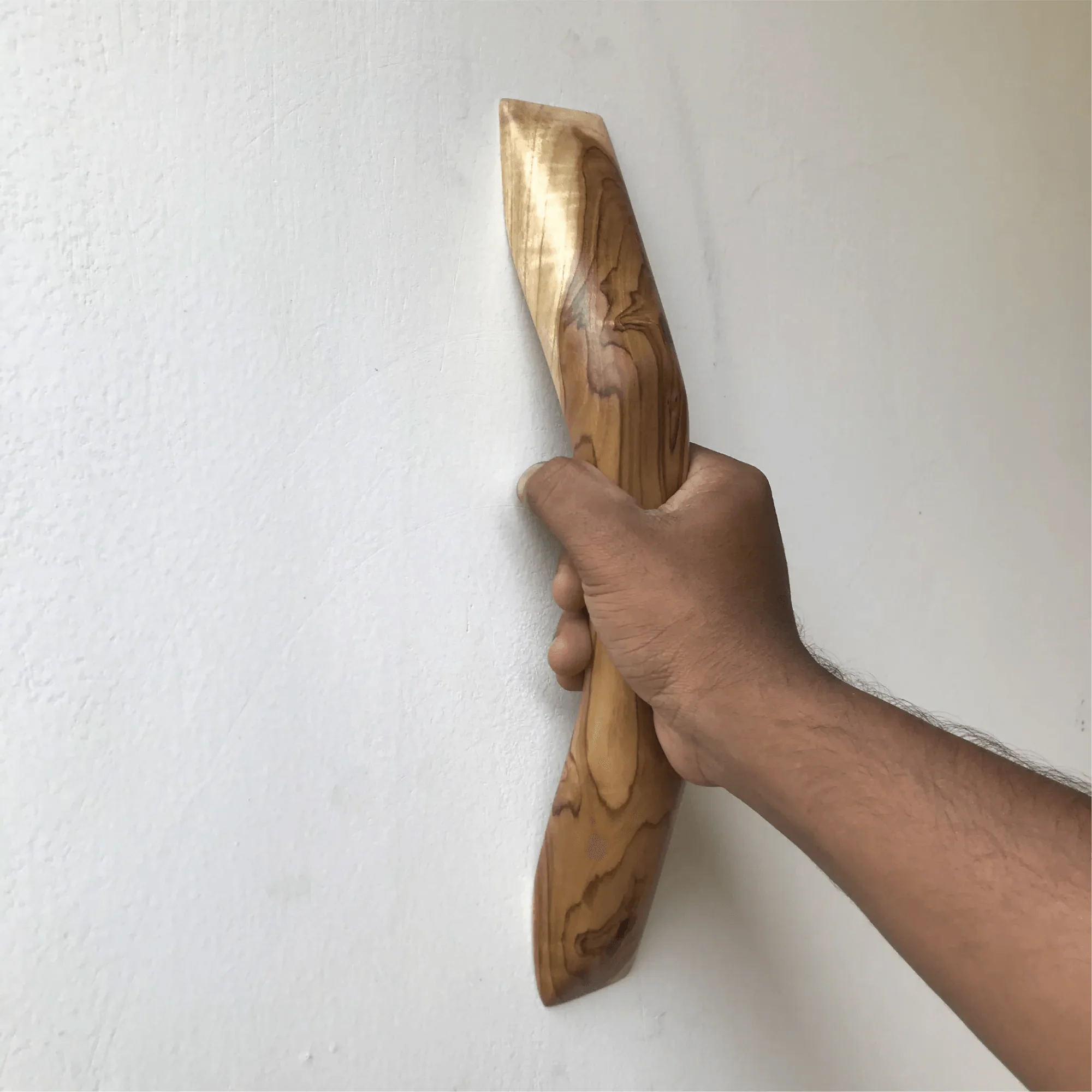 Handcrafted Wooden Drawer Pull from Wood Ceylon, featuring a unique natural design