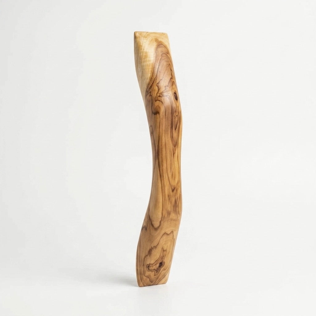 Teak wood Drawer Pull & Pocket Door Handle in natural finish