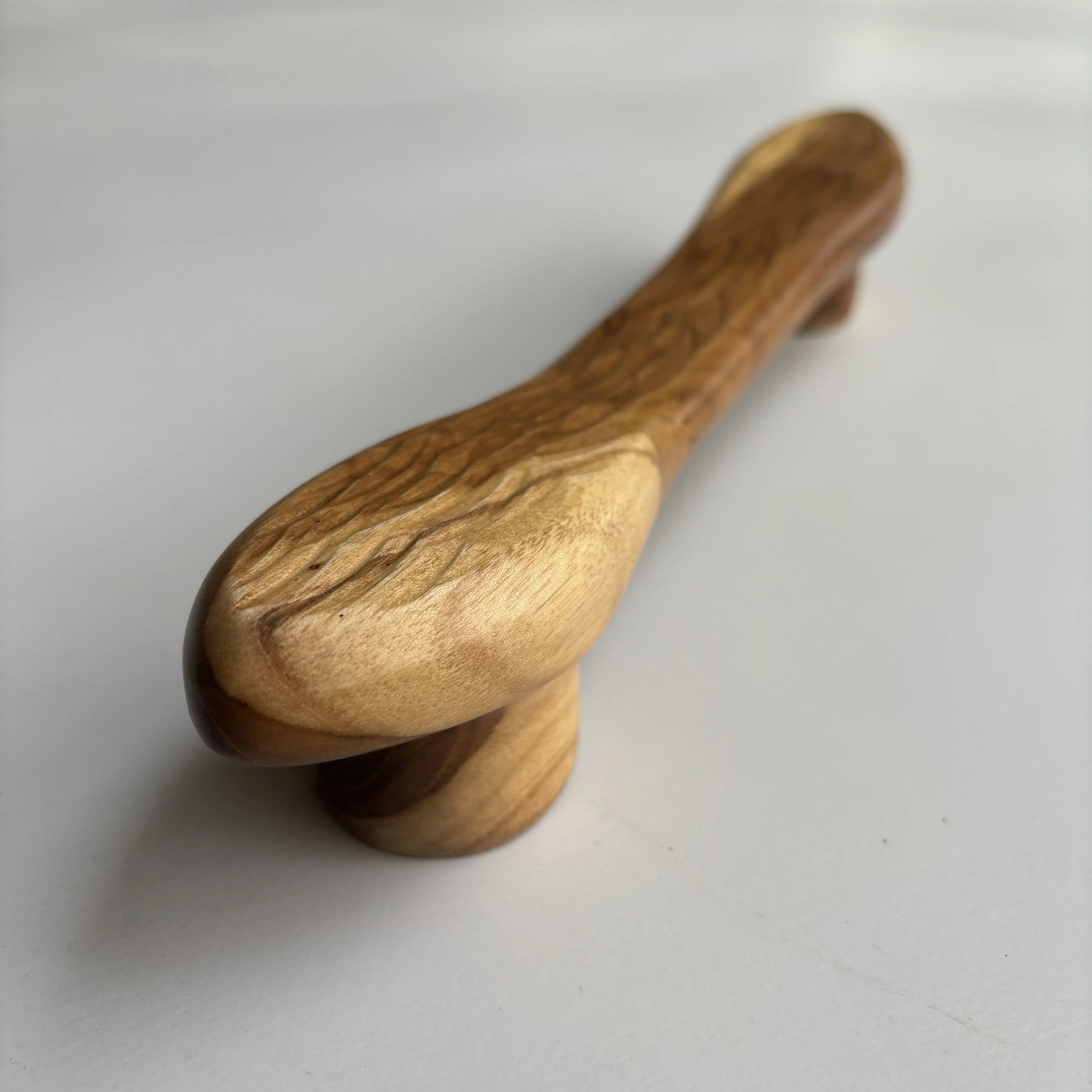 Teak drawer pull in natural finish for cabinets