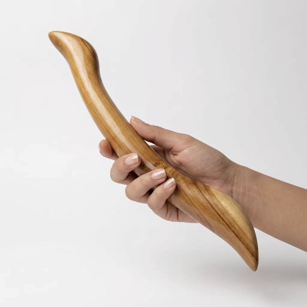 Teak drawer pull in natural finish for stylish cabinetry