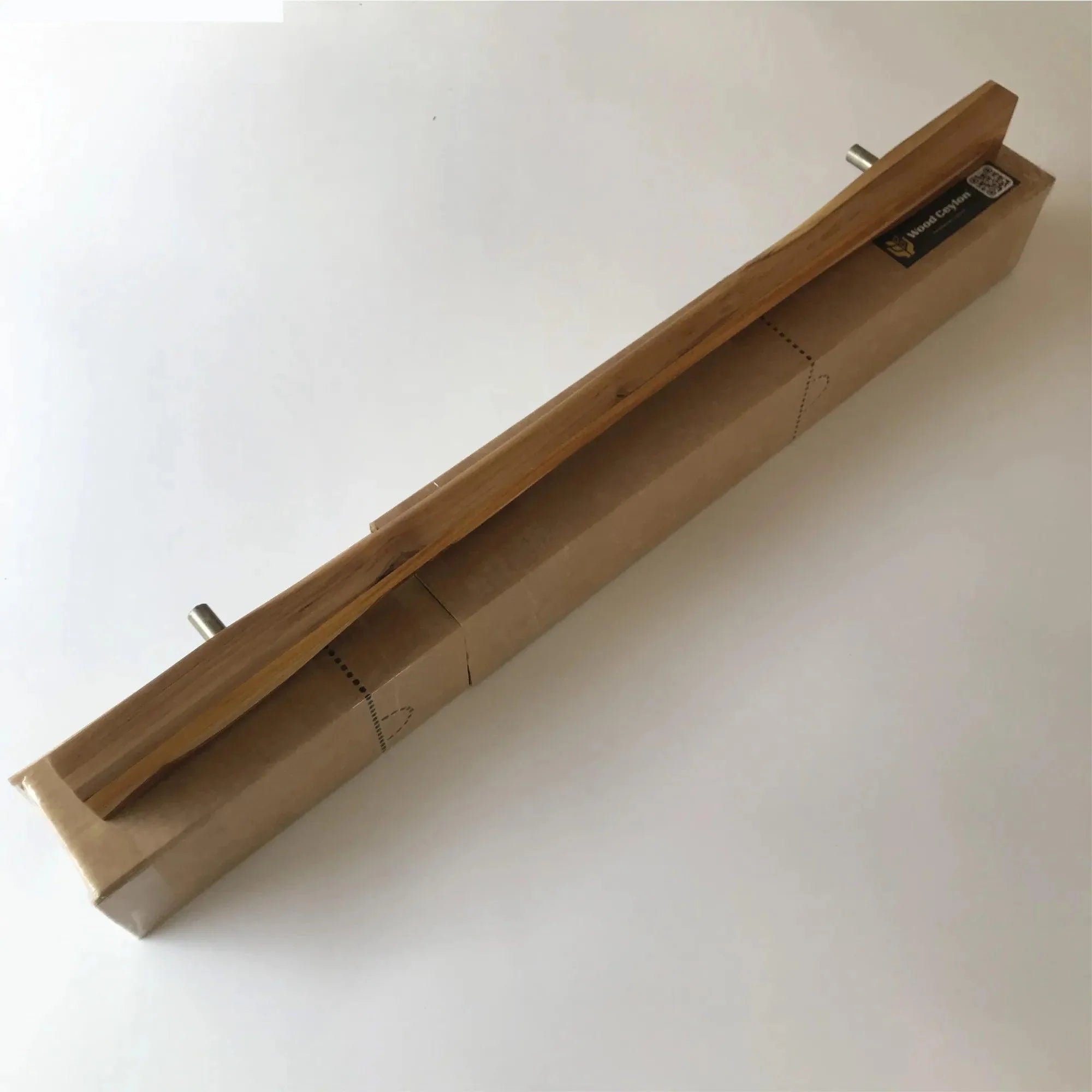 Large front door handle by Wood Ceylon crafted from natural wood with sleek design and easy installation