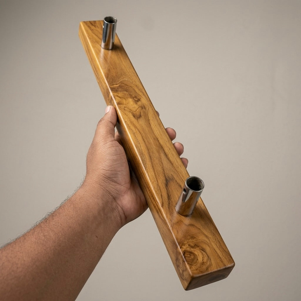 Minimalist Teak Wood Door Pull Handle with sleek design