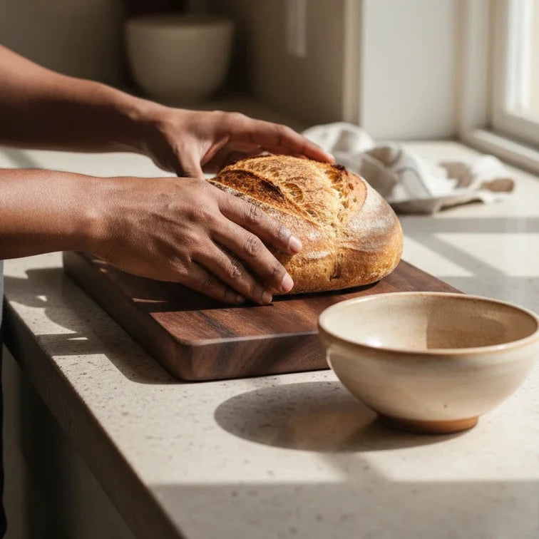 solid wooden cutting board