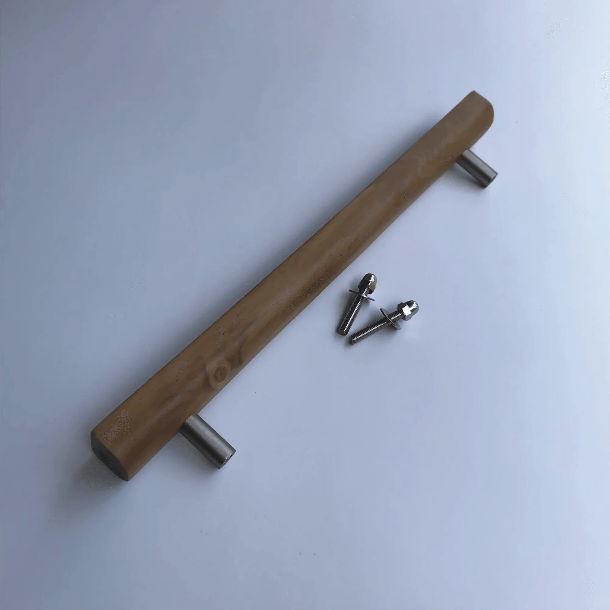 Teak barn door handle by Wood Ceylon with stainless steel fittings and screws included