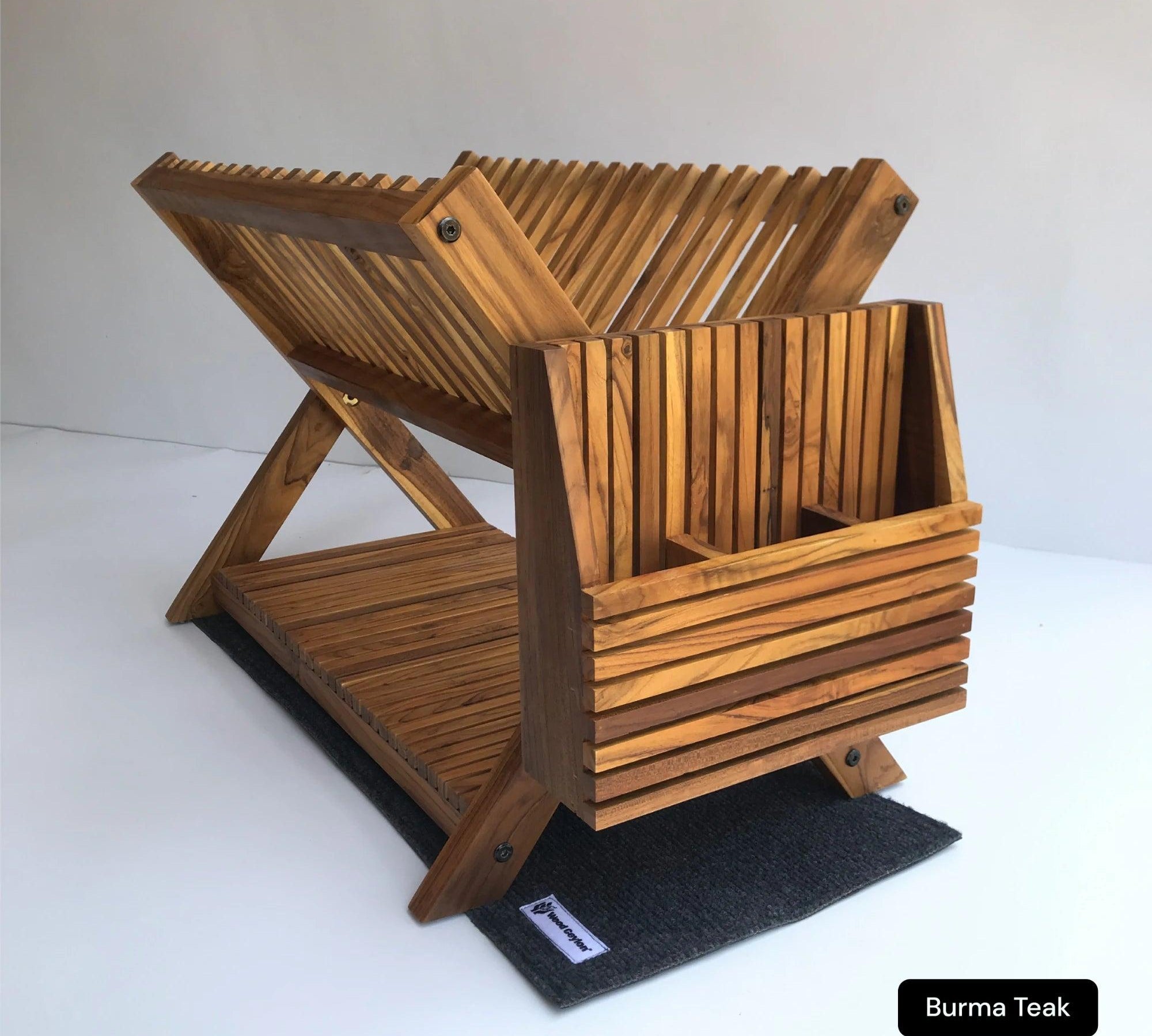 Handmade Teak Versatile Dish Drying Rack - Wood Ceylon