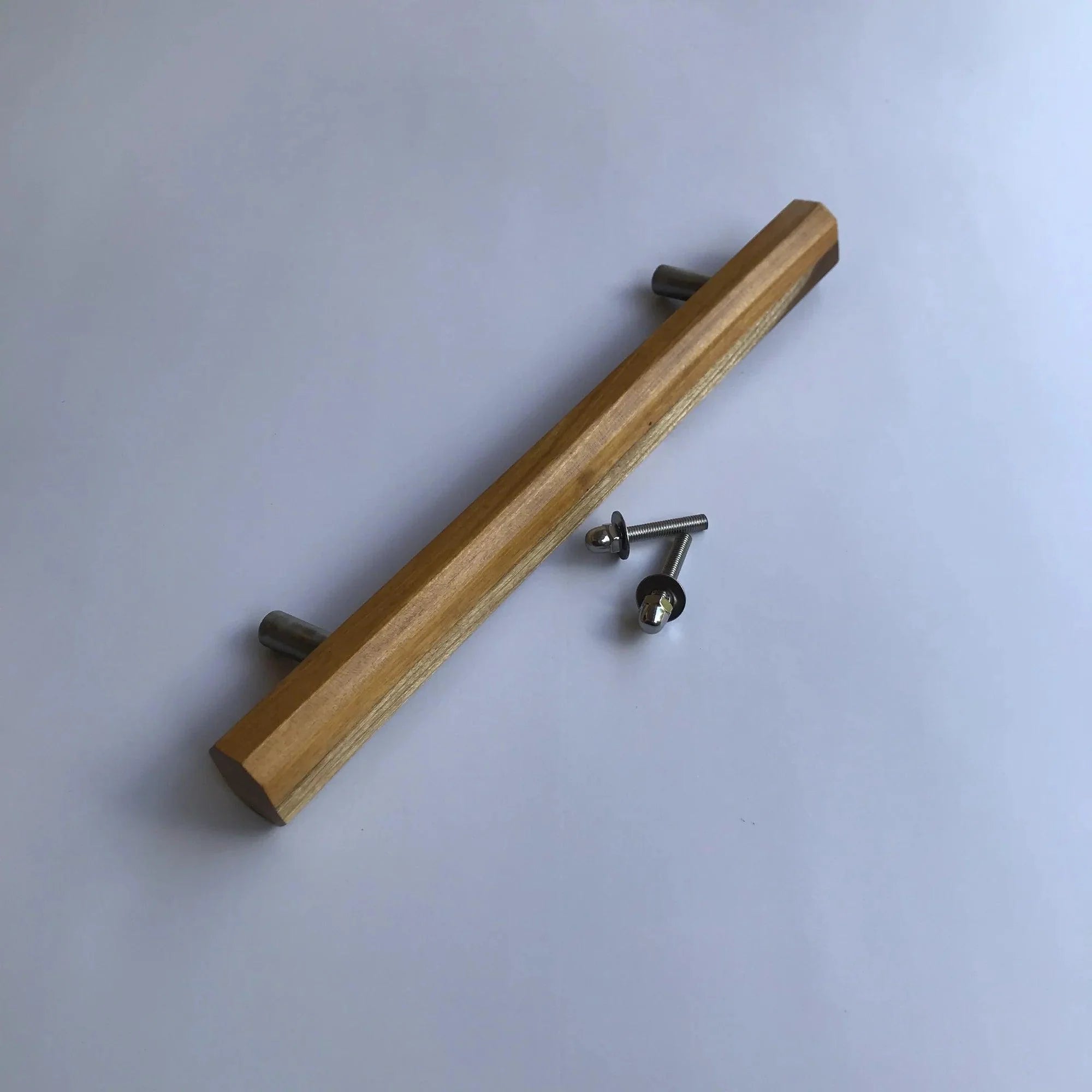 Wood Barn Door Handle by Wood Ceylon in Natural Finish with Stainless Steel Screws