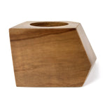 Unique Wooden Cactus Holder with a geometric design for stylish plant display