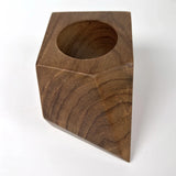Wooden Cactus Holder with a Unique Geometric Design for Stylish Plant Display