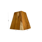 Wood Ceylon natural wood ceiling light cover with elegant design and dimensions of 3.5 x 3 x 3 inches