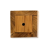 Wood Ceylon ceiling light cover crafted from natural wood with an intricate design