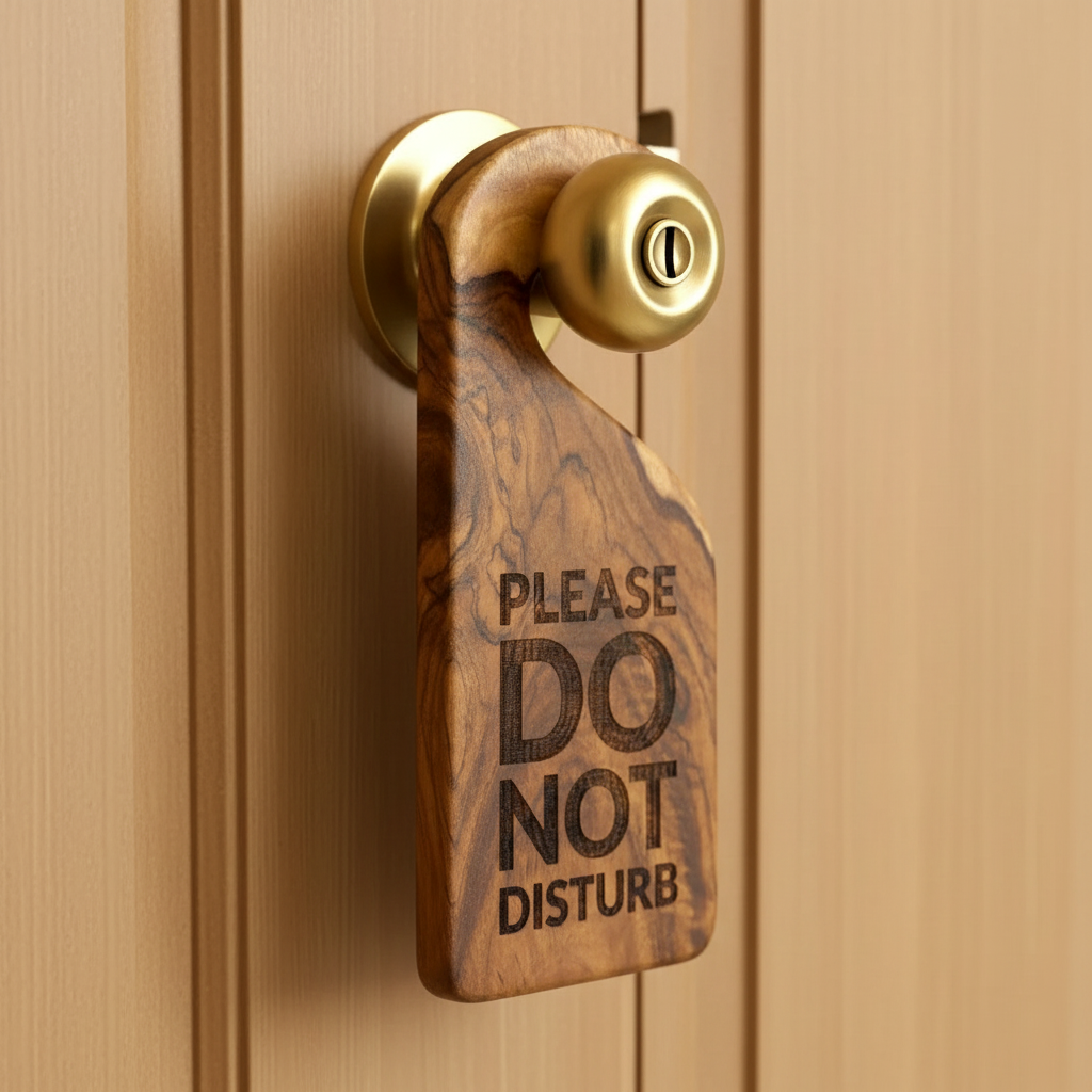 Handcrafted Wooden Door Sign Hangers