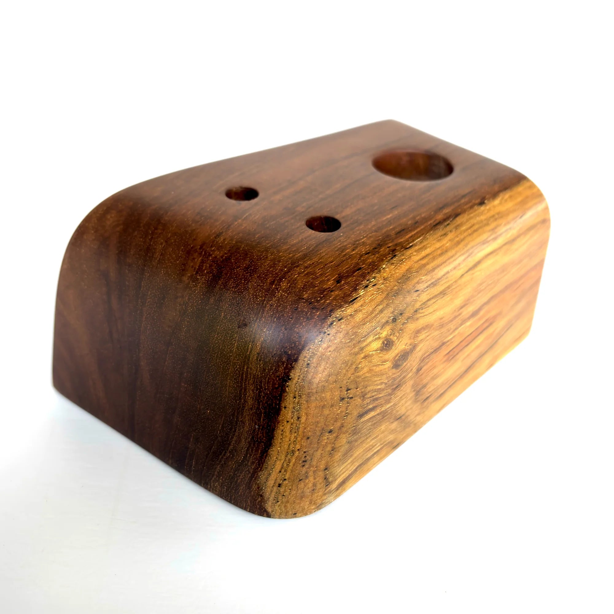 Wood Ceylon handmade pen holder crafted from premium wood with polished finish and multiple compartments